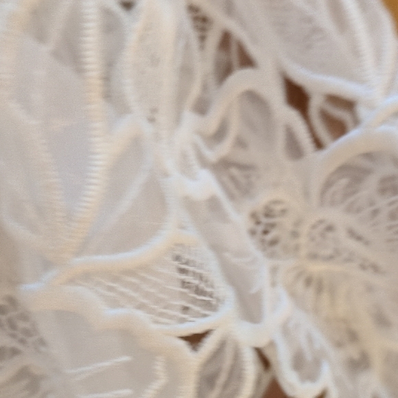Maje White Floral Lace A-Line Skirt - Picture 5 of 8